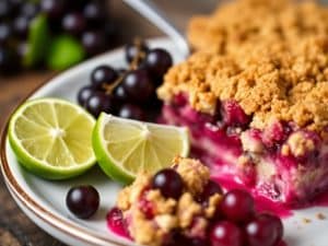 Blackcurrant and Lime Crumble: A Zesty Dessert You Must Try!