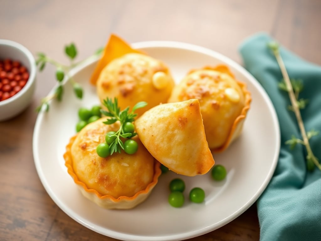Camembert Samosas with Peas & Fresh Herbs: A Must-Try Recipe!