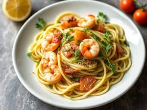 Cucumber Tagliatelle with Shrimp & Smoked Salmon: Must-Try Recipe!