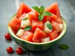 Refreshing Melon and Watermelon Salad - Perfect Summer Treat!