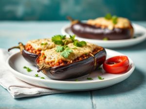 Wood-Fired Stuffed Eggplant with Merguez Sausage: A Must-Try Recipe!