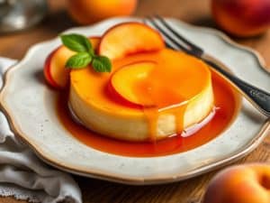 Peach Flan Perfection: Indulge in This French Dessert Classic!