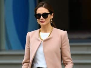 Spain's Letizia Rocks Bold Gold Chain That Totally Transforms Her Chic Outfit!