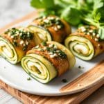 Zucchini Rolls with Pesto, Smoked Trout & Fresh Goat Cheese – A Must-Try Recipe!