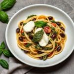 Linguine with Beans, Basil Pesto & Burrata - A Must-Try Recipe!