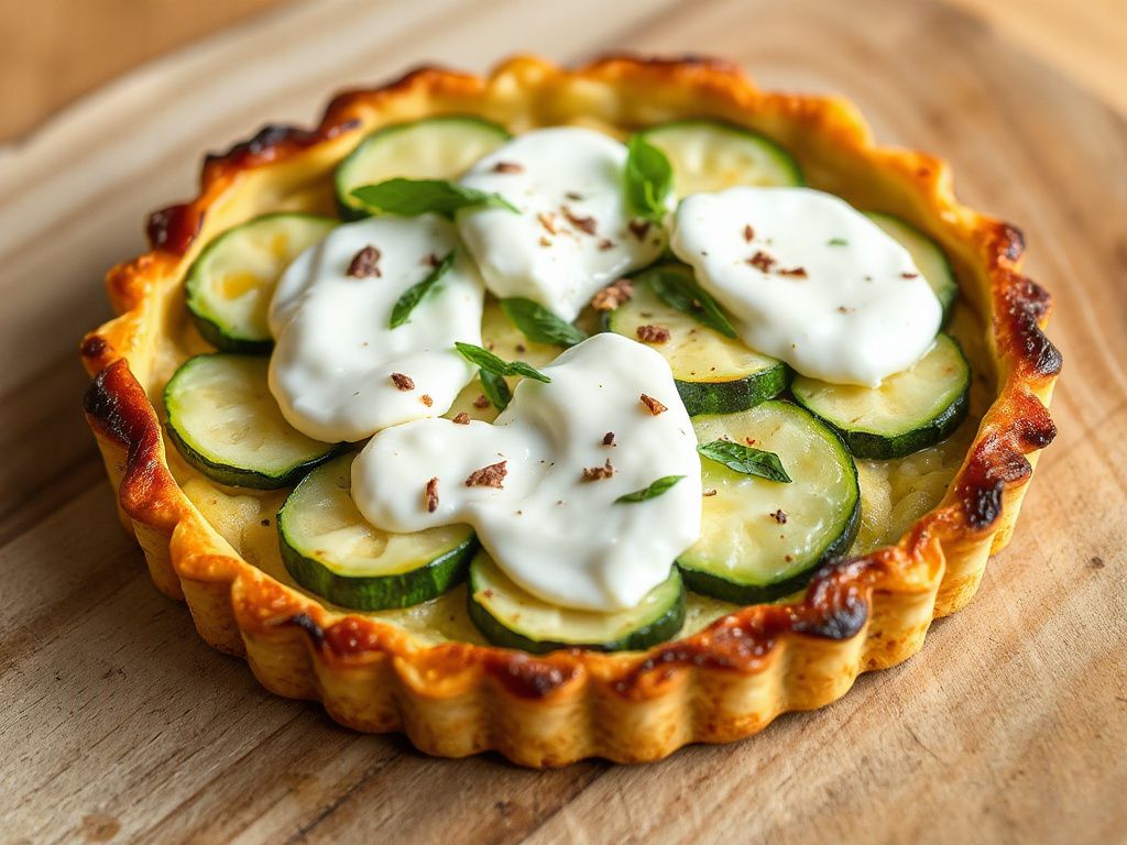 Zucchini and Burrata Tart Recipe: A Delicious Must-Try Dish!