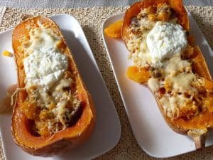 Butternut Squash Stuffed with Ground Beef & Beaufort Cheese — The Cozy Fall Dinner You Need